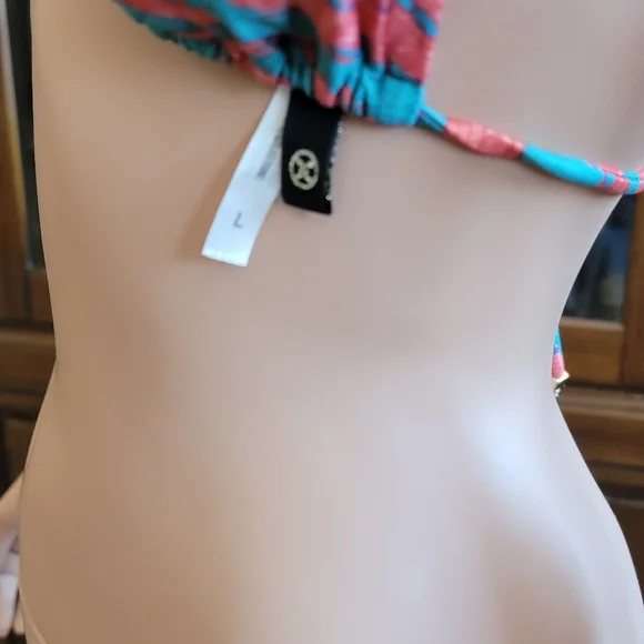 Vix swim suit medium bottom large triangle top.
